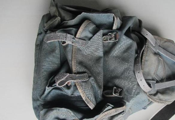 Mochila utilizada por Maritxu Urreta durante los aÃ±os 50 y 60